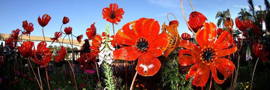 GLASS POPPIES EPCOT FLOWER GARDEN 2013