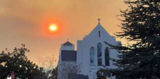 church-sun-fire-los-angeles-smog