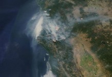 Спутник NASA зафиксировал белую пелену над Калифорнией