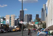 В Калифорнии проживает треть всех американских бомжей Skid row, Los Angeles