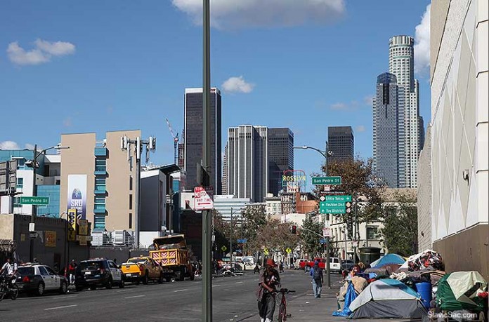 Skid row, Los Angeles