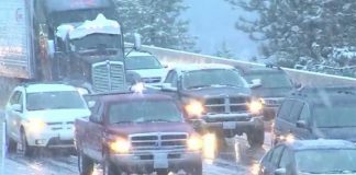 Снежная буря в Сьерра-Неваде