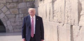 Трамп – первый президент США, прикоснувшийся к Стене плача