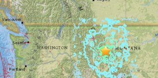 Землетрясение в Монтане