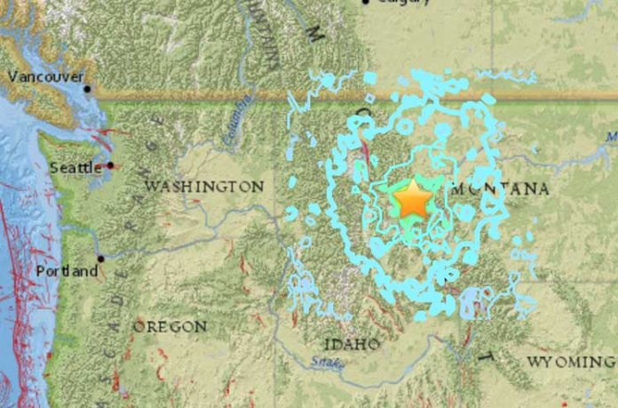 Землетрясение в Монтане