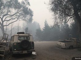 Camp fire, California