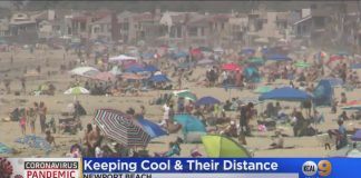 Тысячи калифорнийцев отправились на пляжи из-за жары