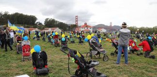 В Сан-Франциско устроили инсталяцию в память погибших в Украине детей