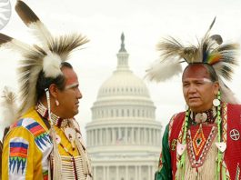 Native Americans with Capitol