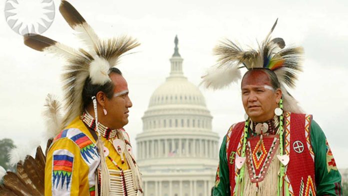 Native Americans with Capitol