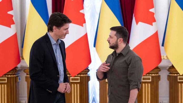 Justin Trudeau, Volodymyr Zelensky