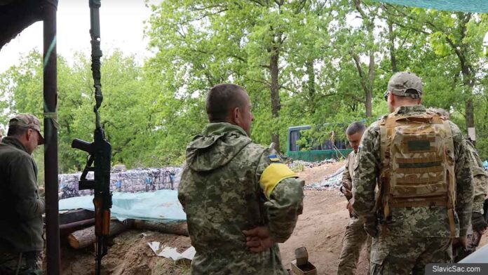 Ukrainian soldiers at war