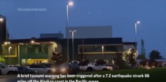 Вблизи Аляски произошло землетрясение магнитудой 7,2 Alaska