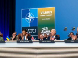 NATO heads of state and government are meeting Ukrainian President Volodymyr Zelensky
