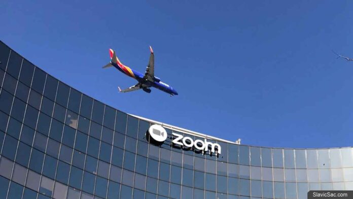 Airplane over Zoom, San Jose, Ca