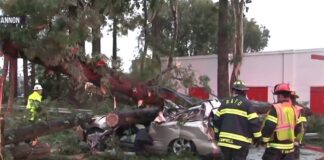 Winter storm in California