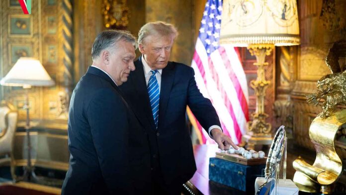 Orbán Viktor with Donald Trump
