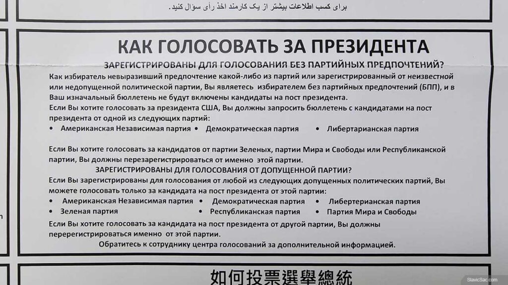 Elections in Russian