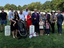 Donald Trump at Arlington National Cemetery