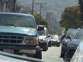 Car in the mirror