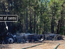Tesla Semi fire