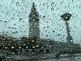 San Francisco during storm