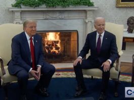 President Biden and Trump at White House