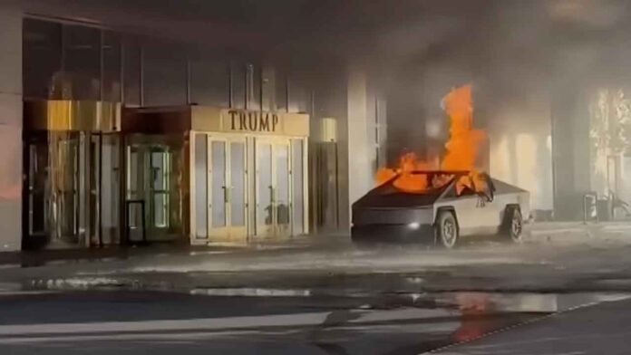 Trump International Hotel, Las Vegas. Cybertruck blast