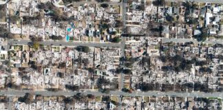 NASA помогает устранять последствия пожаров в Лос-Анджелесе Eaton fire, Altadena, Ca