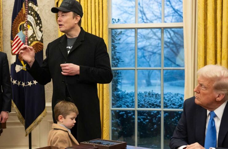 Trump and Musk at the White House