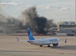 American Airlines flight diverted to Denver, engine catches fire