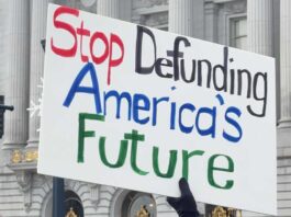 Hands off protest