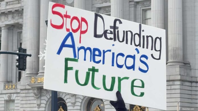 Hands off protest