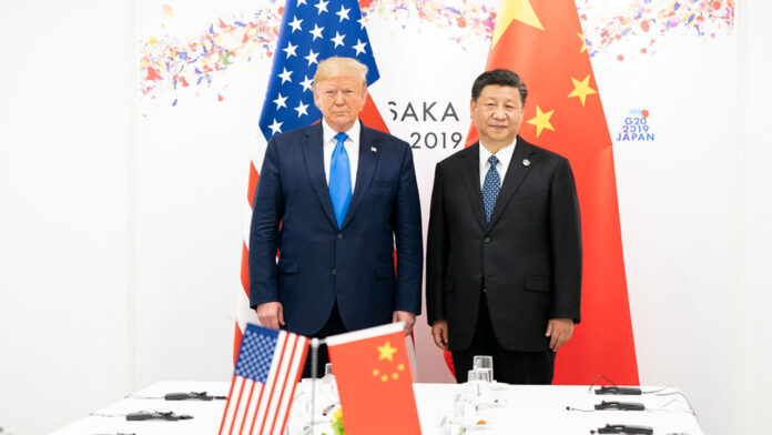 Trump with Chinese-President Xi Jinping