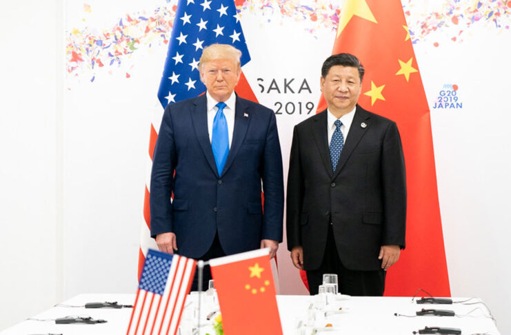 Trump with Chinese-President Xi Jinping