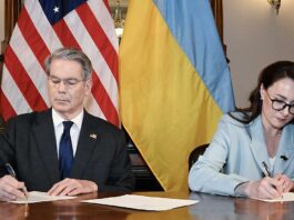 United States and Ukraine signed an agreement to establish the United States-Ukraine Reconstruction Investment Fund