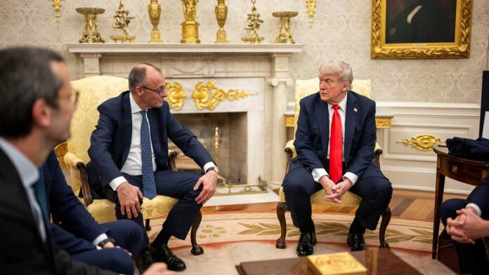 Trump with Friedrich-Merz