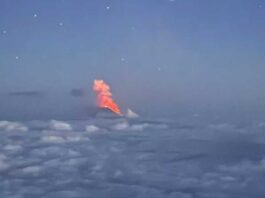 Volcano eruption