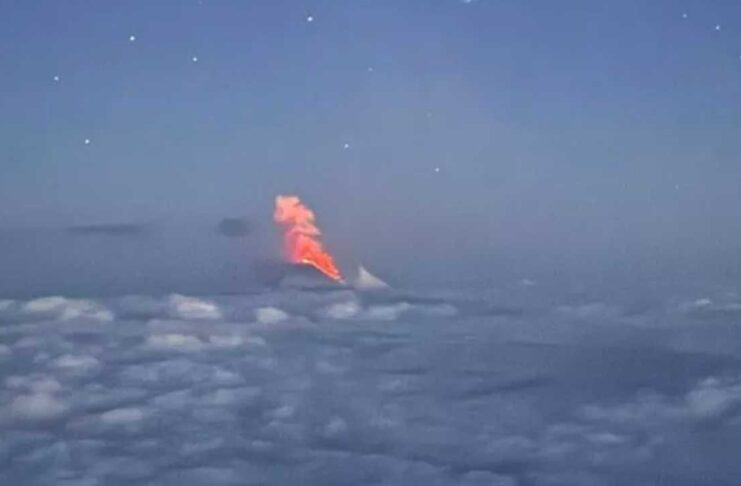 Volcano eruption