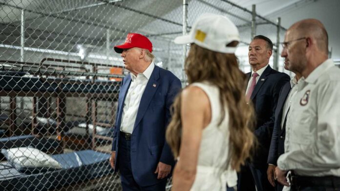 Trump in Alligator Alcatraz