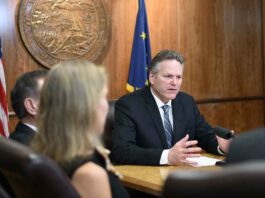 Governor Mike Dunleavy. Juneau, Alaska