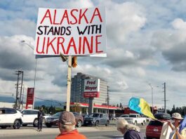 Alaska protest agains Putin