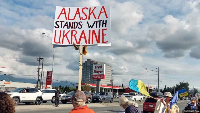Alaska protest agains Putin