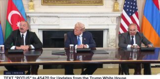 Трамп объявил о мирном соглашении Армении и Азербайджана President Trump Participates in a Trilateral Signing with Armenia and Azerbaijan