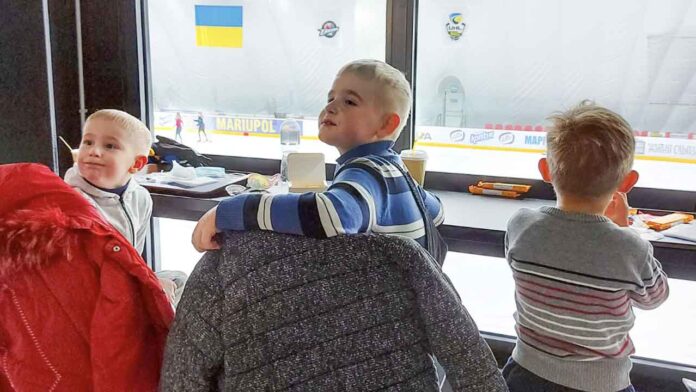 Refugees from Mariupol, Ukraine