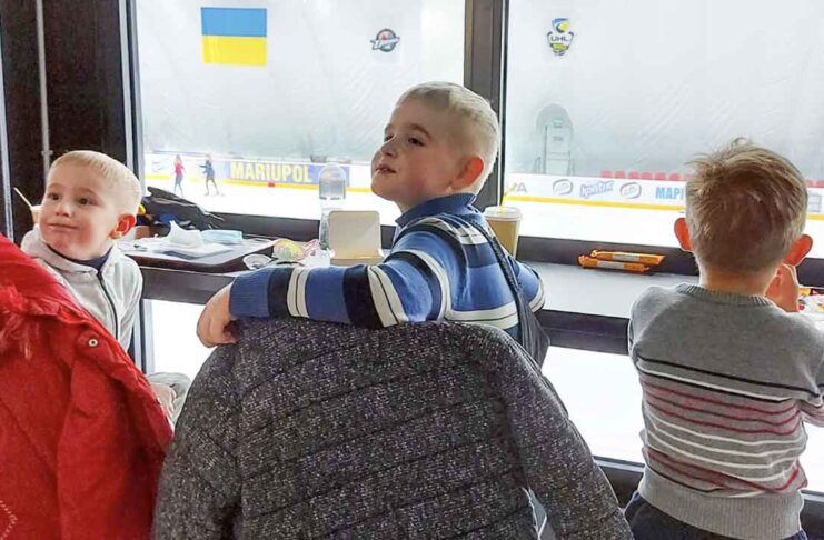 Refugees from Mariupol, Ukraine
