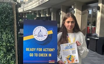 Slavic Youth from California Speak Out at the Ukrainian Action Summit
