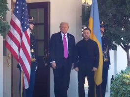 President Trump Greets the President of Ukraine