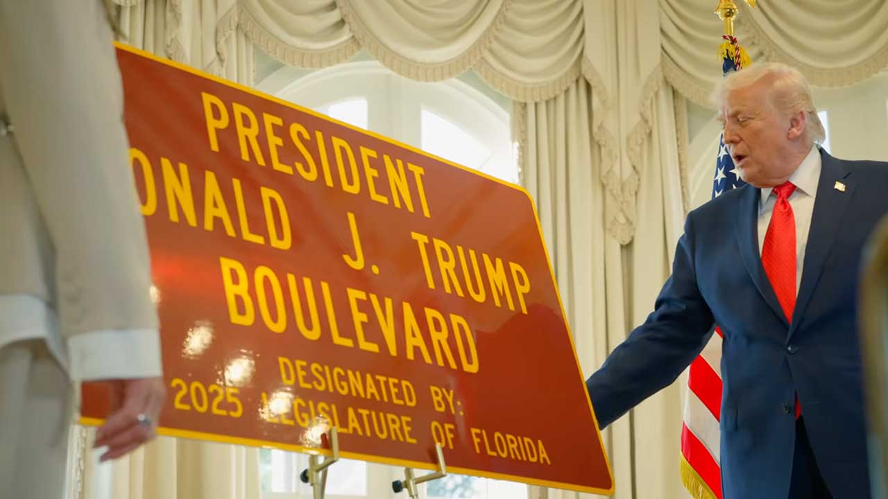 President Donald J Trump Boulevard Dedication Ceremony