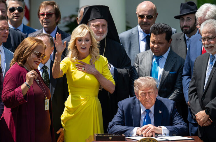 President Trump Participates in a National Day of Prayer Event